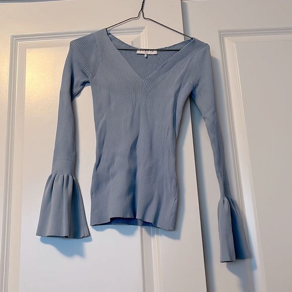 sandro light blue sweater - Picture 2 of 4